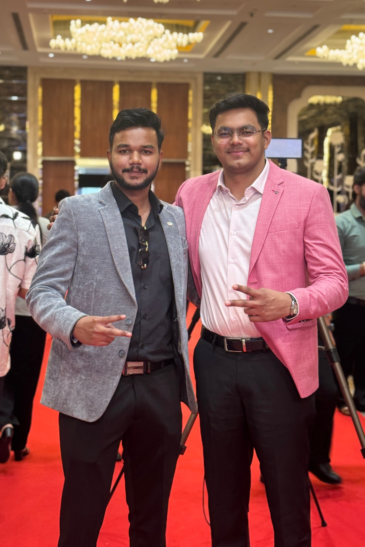 Yogesh Shinde with Bizgurukul founder Ritwiz Tiwari